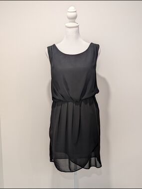 Simons Twik Backless Blouson Mini Dress - Black